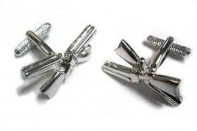 Cufflinks - Crossed Shotguns